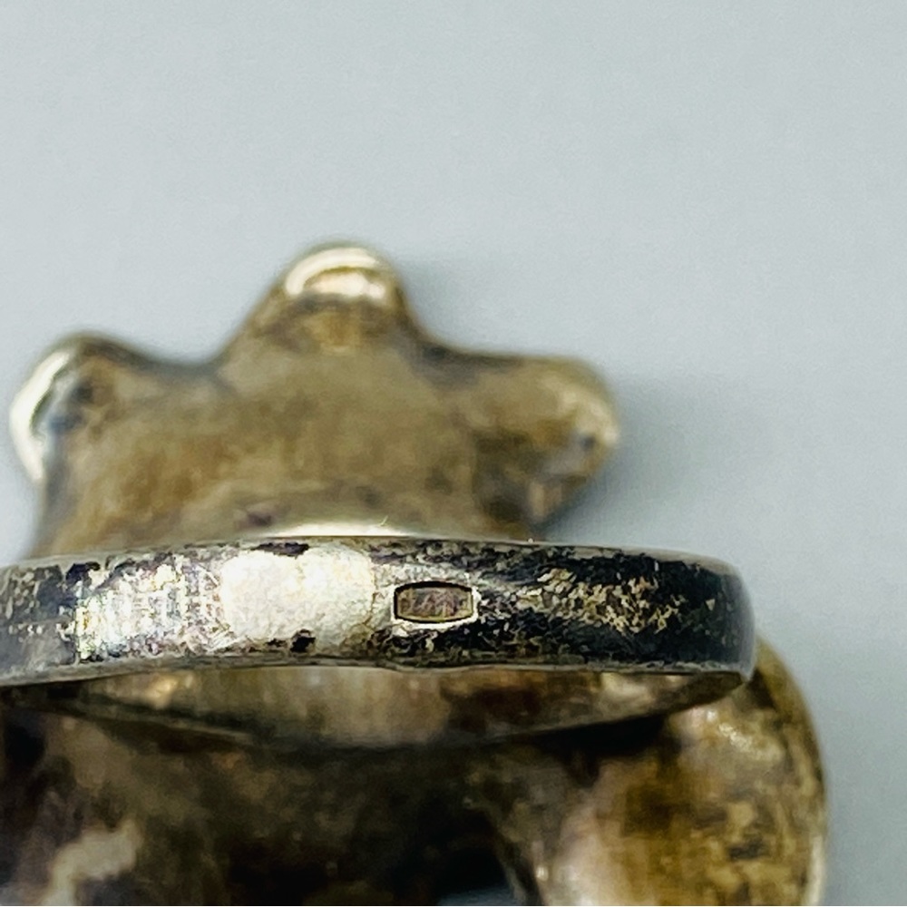 Vintage, Sterling Silver, Flower Ring, Post Modern, Handcrafted in Ukraine - Picture 12 of 16